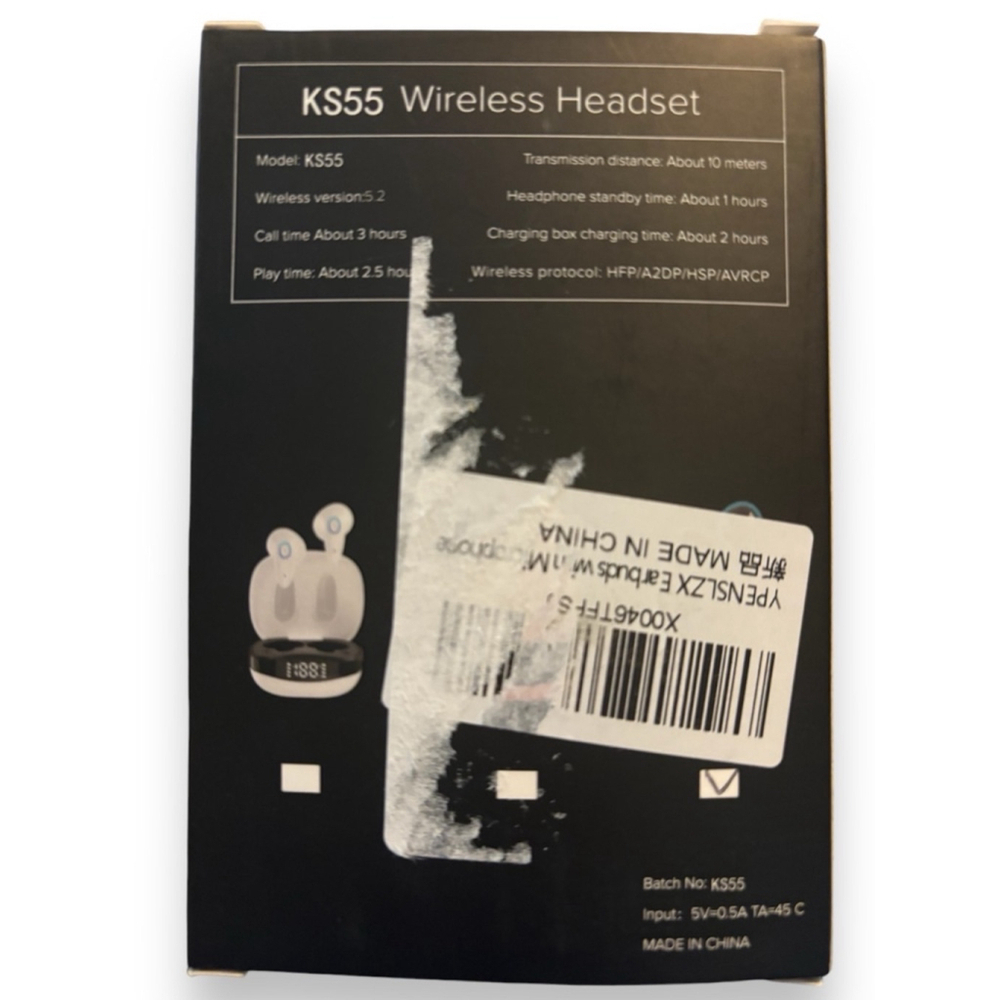 Wireless Earbuds w/Digital Display Charging Case • Compatible w/iPhone & Android - Picture 3 of 13
